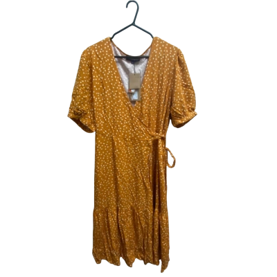 Princess Highway Womens  Size 18 Casual Dress Orange / Polka Dot 