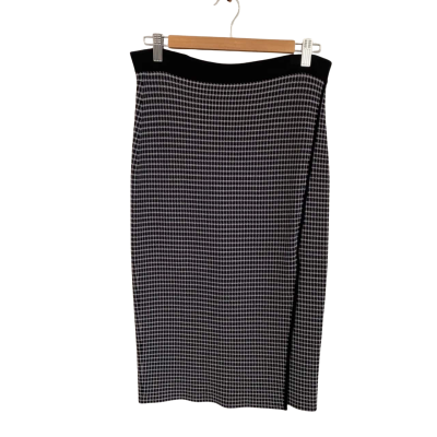 Portmans Womens  Size M Midi Skirt / Pencil Skirt Black  / White 