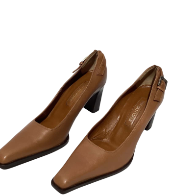 Leather Sergio Rossi brown pointed heels - size 38