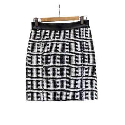 Proenza Schouler Womens  Size 2 Mini Skirt Black  / White 