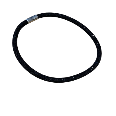 Swarovski Stardust Black  Crystal Mesh Necklace