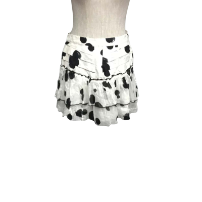 AJE  Size 8 Mini Skirt Black  / White 