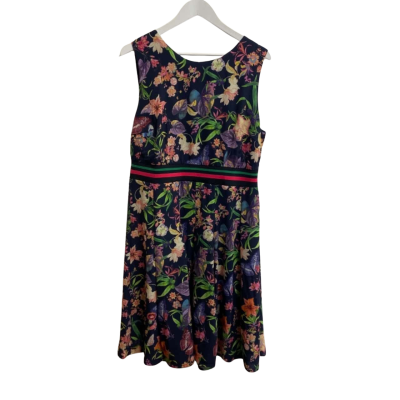 Rick Cardona Womens Size 46 Floral Dress / Sleeveless Multicoloured 