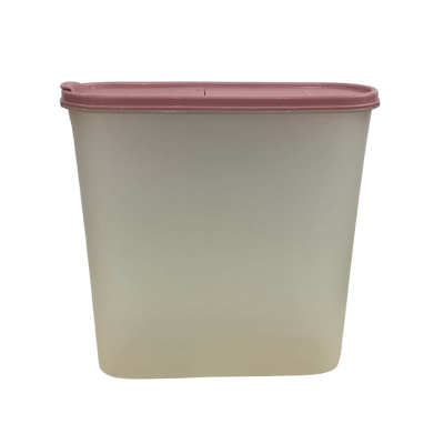 Vintage Tupperware Pink Cereal Keeper Container 