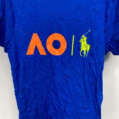 AO Ralph Lauren Womens  Size M T-shirts Blue 