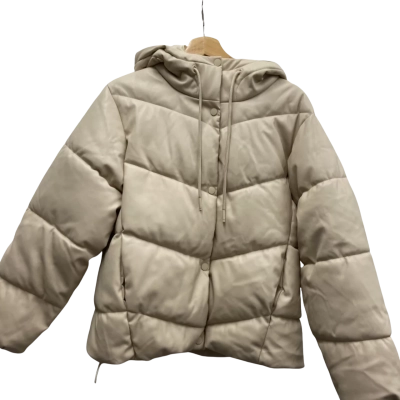 Pull & Bear Womens  Size S Puffer Jacket Natural