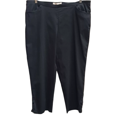 New With Tags NONI B Size 18 Black Bengaline Pants with Cut Out Detail