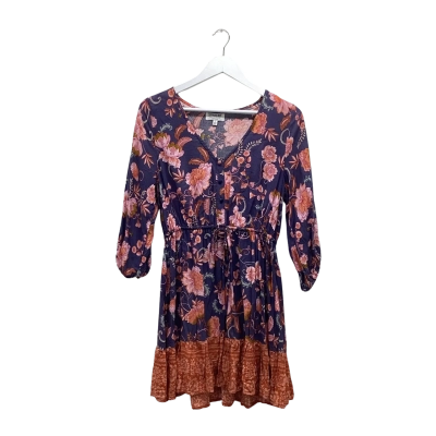 Shareen Collections Australia Floral Boho Mini Dress Size 10
