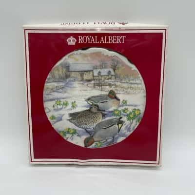 ‘Royal Albert’ Teals Birdwatch Collector Plate [B#01]