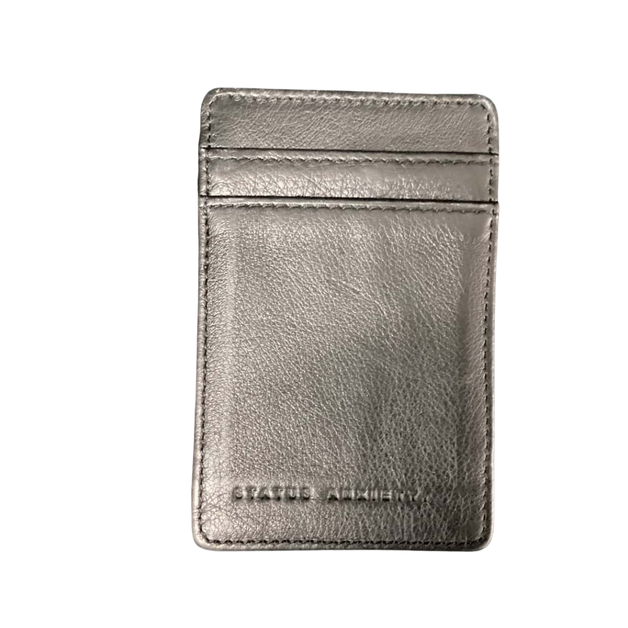 Mens Status Anxiety Small Money Clip and Card Holder Black