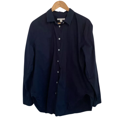 Trenery Womens  Size XXL Button Up Top / Long Sleeve Top Navy Blue 