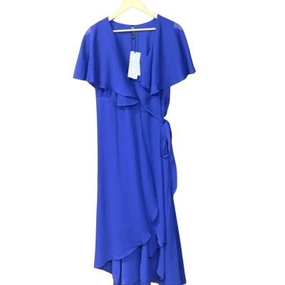BNWT Taking Shape Wrap Maxi Dress Blue Size 16