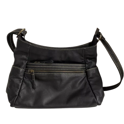 Colorado Womens Genuine Leather Crossbody Bag Black