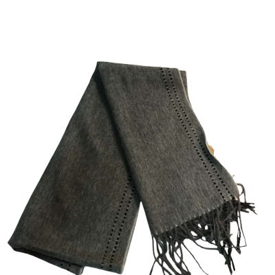  Womens Grey Woollen Scarf 17.6 mm length