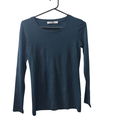 Sportscraft Women's Size XS Merino Wool Long Sleeve Top in Green 