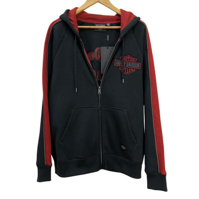 Brand New - Harley Davidson - Mens Hoodie-Knit - Black - SFC - Size L (RRP. $194.85)