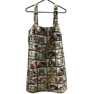 Cider Womens  Size XXXXL Babydoll Dress Tapestry Look Fabric Cute Cat Pattern 