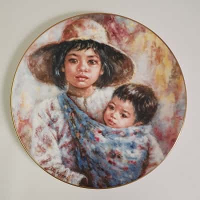 1984 Royal Doulton Limited Edition De Winne Sisterly Love Plate