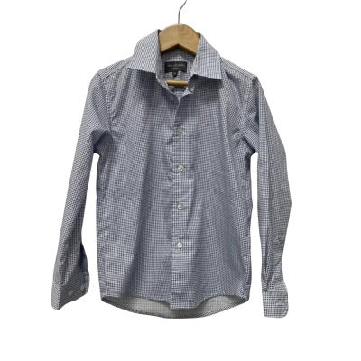 Van Heusen Kids shirt Size 6 Blue / Pattern / White 