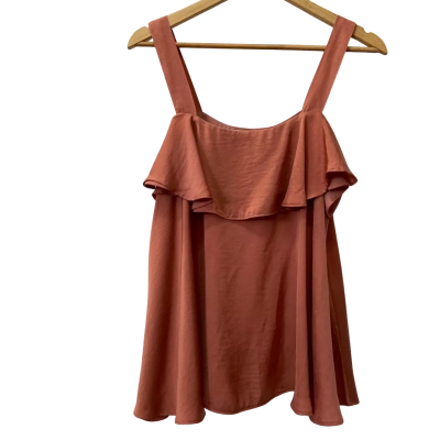  eb&ive - Zena Tank Top in Clay Colour/Soft Rust Size L