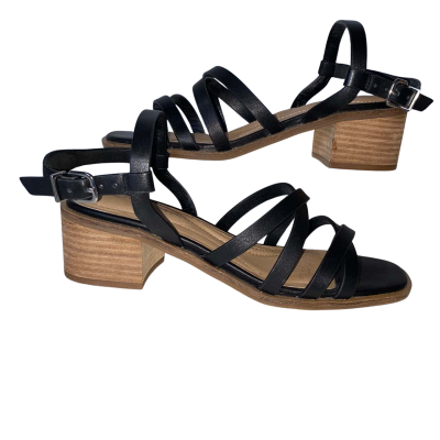 HUSH PUPPIES Womens  "Peechy" Sandal in Black Size UK4.5