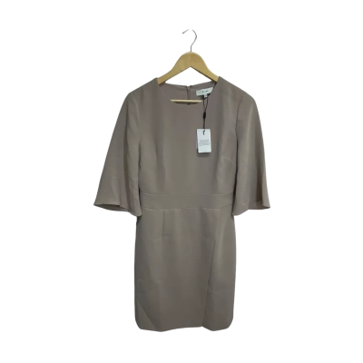 Reiss Womens  Size 10 Short Sleeve Dress  Nude 