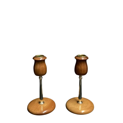 Oregon Myrtlewood CandleStick Holder