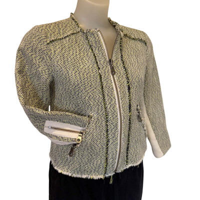 Marcs.  Short Green Open Neck Blazer.  Size 10 