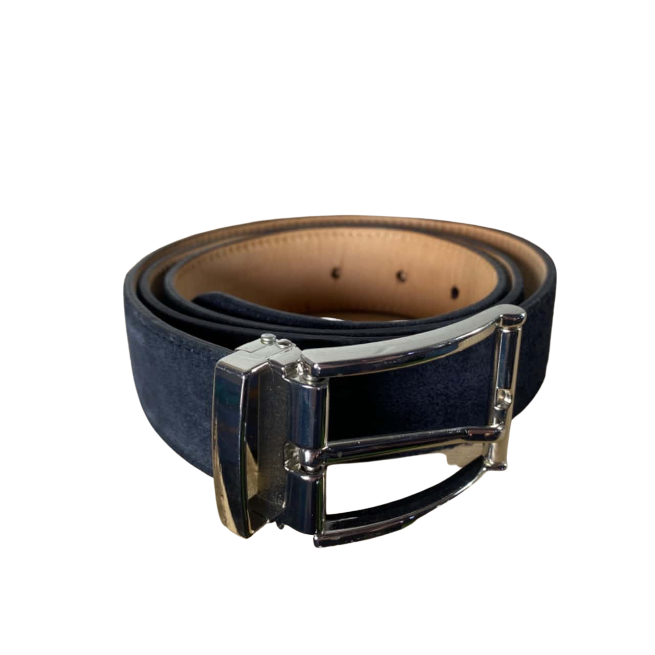 Aquila Mens Suede Belt Size 32 Black (s)