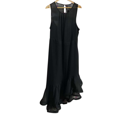 City Chic Womens  Size M Maxi Antionette Dress Black  