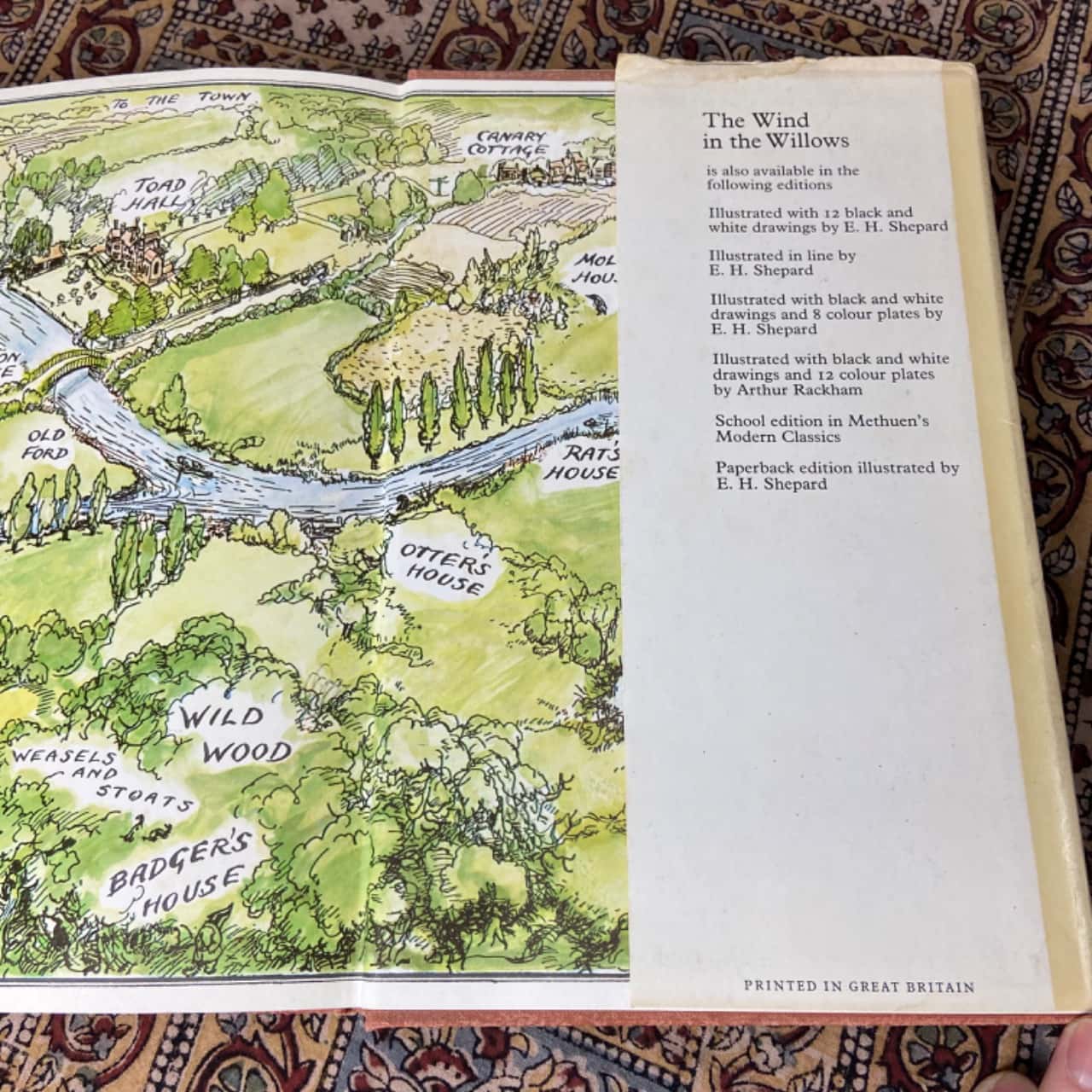 The Wind in the Willows Book by Kenneth Grahame printed 1974(s) - Used ...