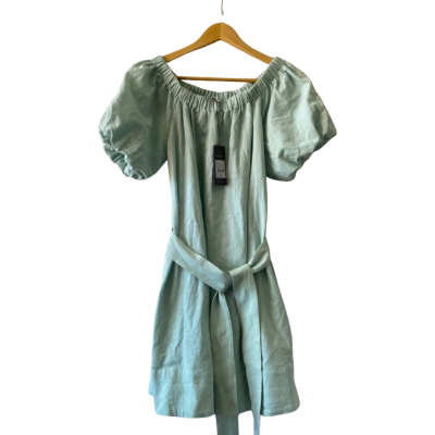 Country Road Womens  Size 8 Off The Shoulder Dress Green 