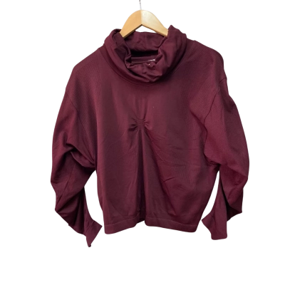 Adidas Stella McCartney Womens  Size L Long Sleeve Turtleneck Top Maroon 
