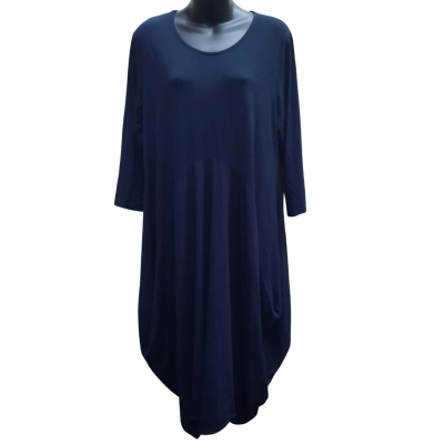 BAMBOO by WHISPERS Size XL Navy Blue Dress