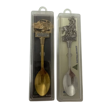 The Australian war memorial spoon and National museum of Australia spoon 