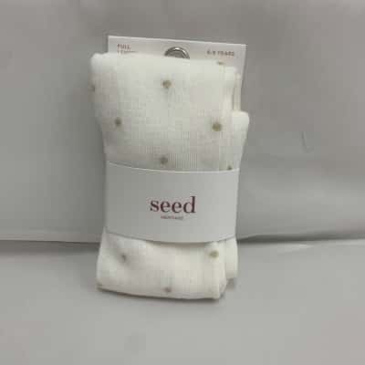 Seed Heritage Girls Cream Tights