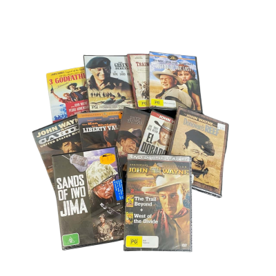 Bundle of John Wayne DVD's x12 See Description