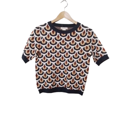 Christian Siriano Womens Size S Cropped Top Multicoloured 