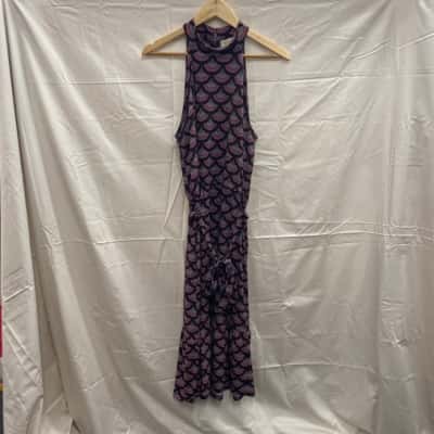 Michael Kors Womens  Size L Halter Neck Dress Pattern 