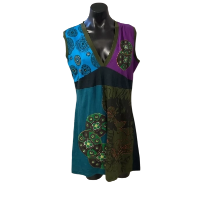 Omshantipi  Size XL Casual Dress Multicoloured 