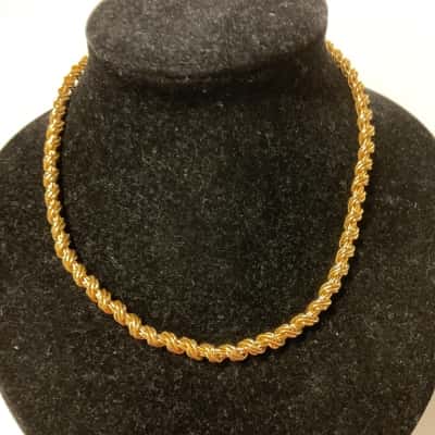  Womens base metal plated gold plate Necklace 