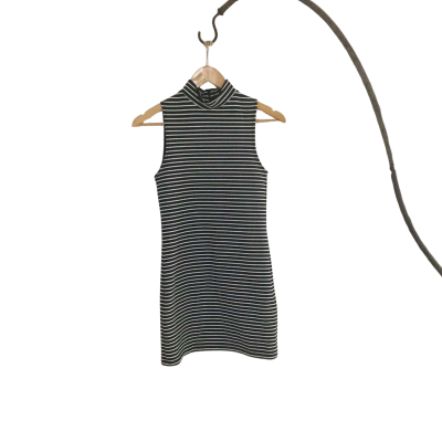 Top Shop Women's Size 8 Sleeveless Dress  Black  / White 