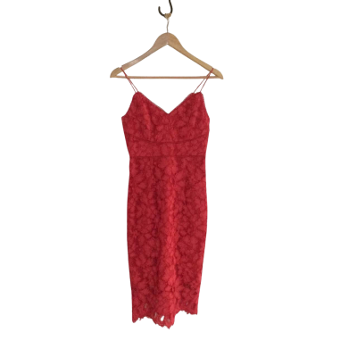 Portmans Women's  Size 6 Floral Dress Red 