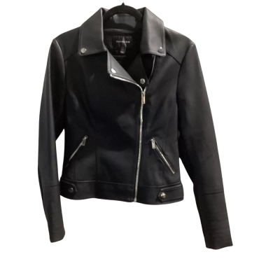 Forever New Womens  Size 10 Biker Jacket Black  NWOT