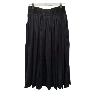 Bowerbird Collection Womens Size M Midi Skirt Navy Blue (has pockets)