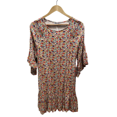 Ebby And I Size 8 Babydoll Dress Floral / Multicoloured 