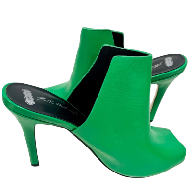 SKIN Slip on Heels Green Size 39