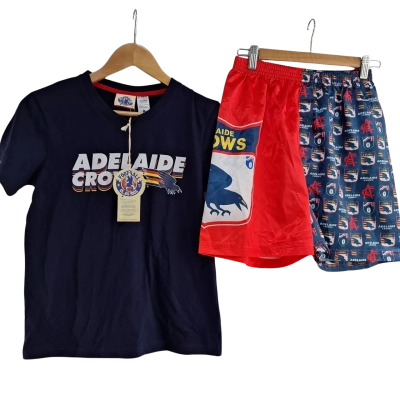 Adelaide Crows Youth Retro PJ Set - size 14 