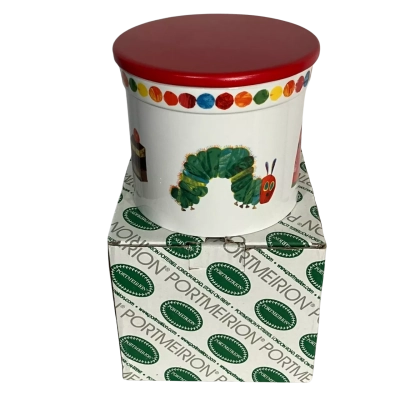 The very Hungry Caterpillar Biscuit container with 6 mugs 