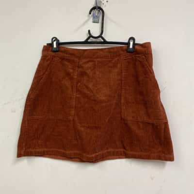 Princess Highway Womens  Size 14 A-Line Skirt / Mini Skirt Brown 